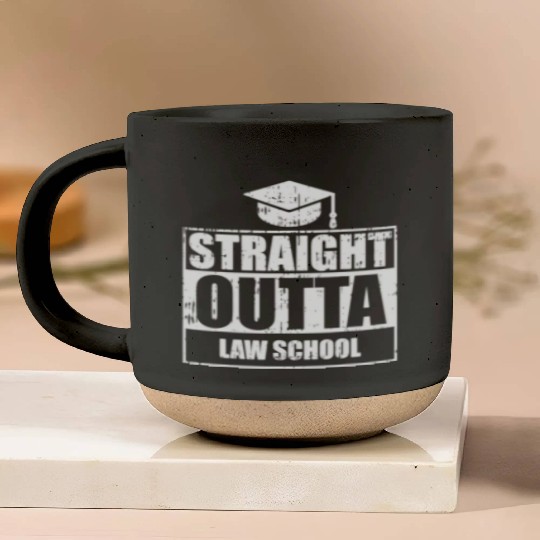 Straight Outta Law School Funny Graduate Graduatio Pottery Mugs
