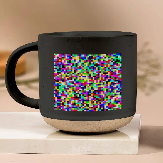 Adversarial Anti-Facial Recognition Camouflage Pottery Mugs