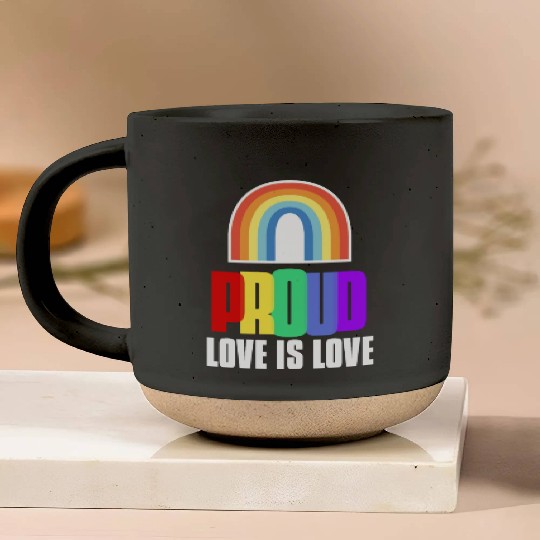 Proud LGBT Pottery Mugs Love is Love Pottery Mugs LGBT Pride