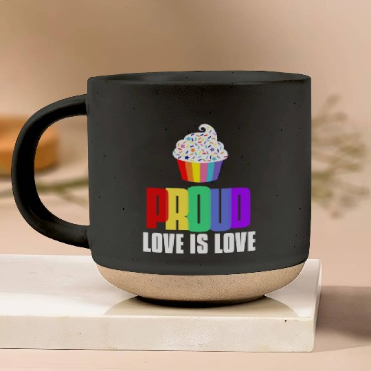 Proud LGBT Pottery Mugs Love is Love Pottery Mugs Equality