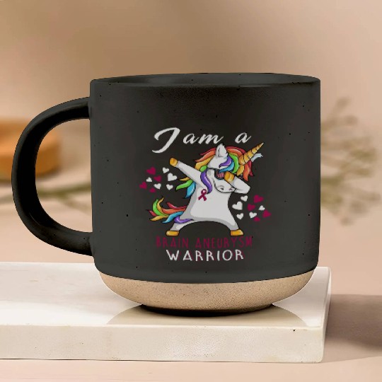 Uorn I Am A Brain Aneurysm Warrior Pottery Mugs