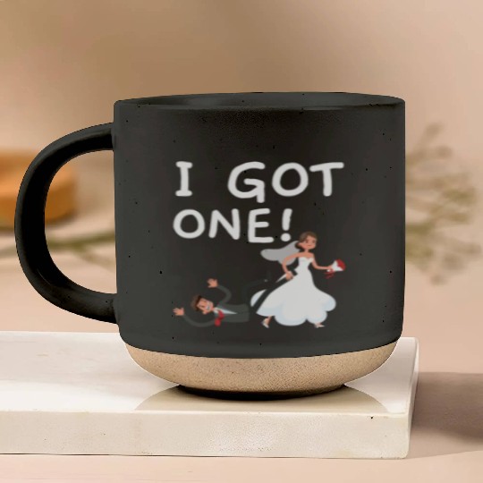 Bride And Groom Wedding Day Marriage Just Married Pottery Mugs