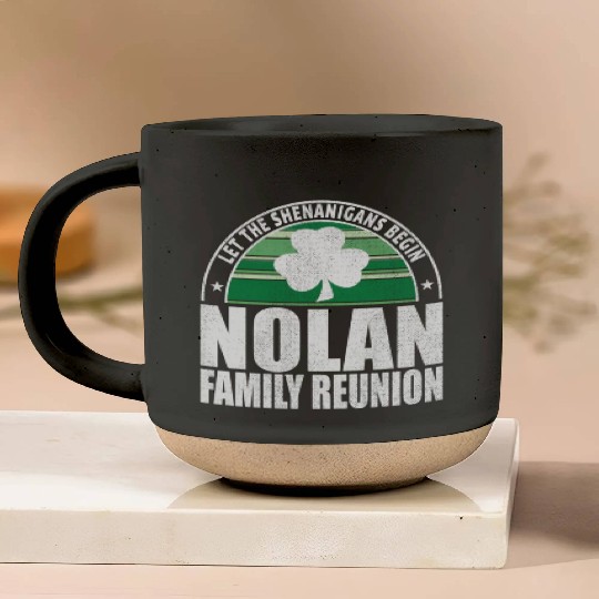 Nolan Family Reunion Irish Pottery Mugs