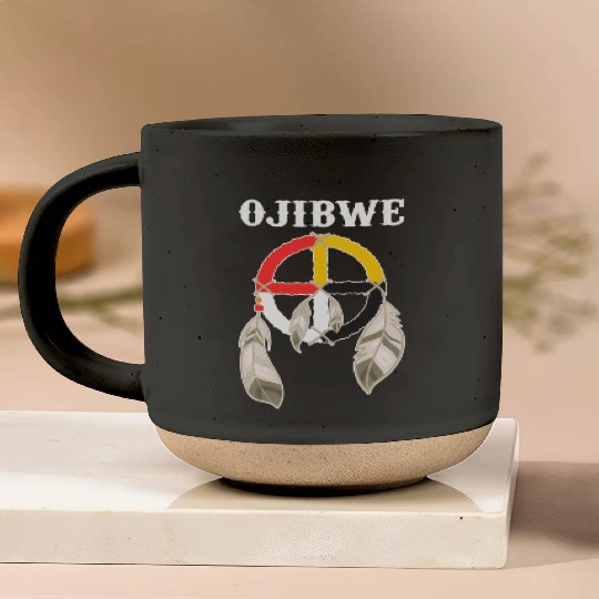Ojibwe Anishinaabeg People Native American Pottery Mugs