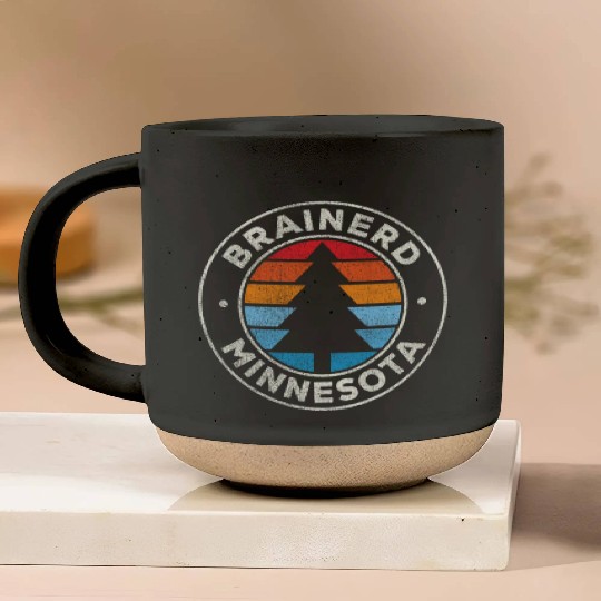 Brainerd Minnesota Mn 70S Pottery Mugs