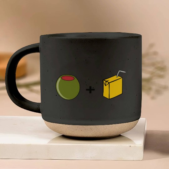 Olive Juice I Love You Pottery Mugs