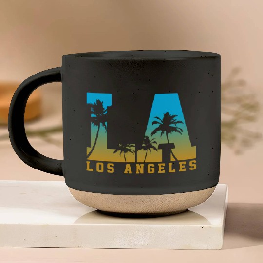 Los Angeles La California Pottery Mugs