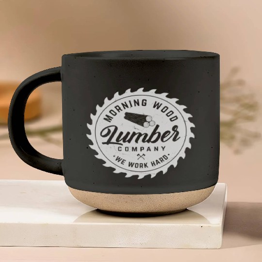 Morning Lumber Company Camping Wood Pottery Mugs