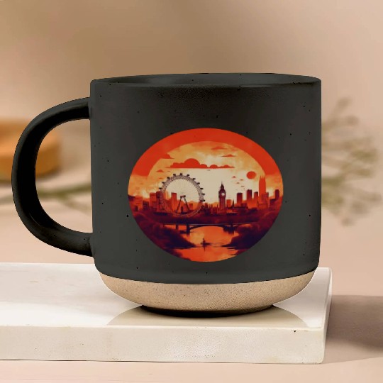 London Skyline Pottery Mugs