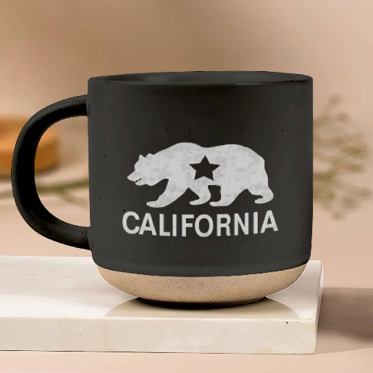 California Bear Republic Cali Pottery Mugs