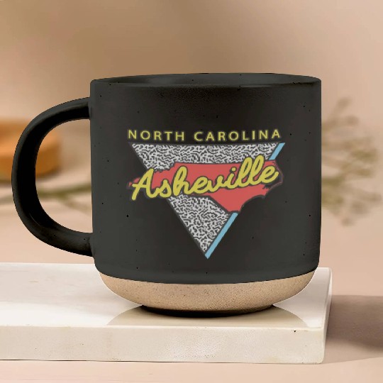 Asheville North Carolina Triangle Nc City Pottery Mugs