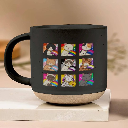 LGBTQ+ Pride Cats Pottery Mugs