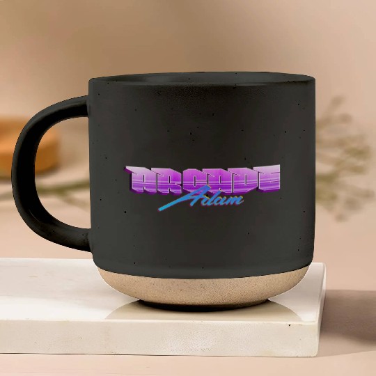 Retro 90s Arcade Adam Logo Pottery Mugs