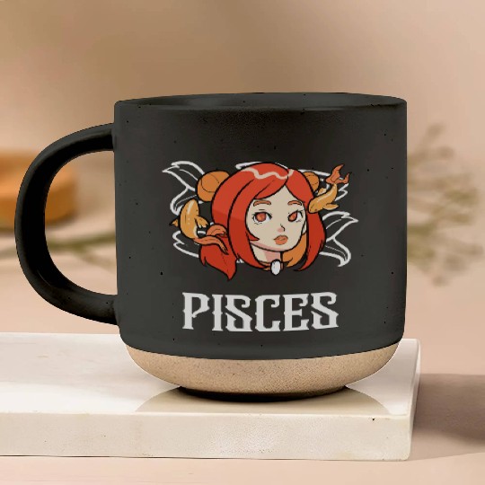 Pisces Horoscope Astrology Tarot Card Star Sign Pottery Mugs