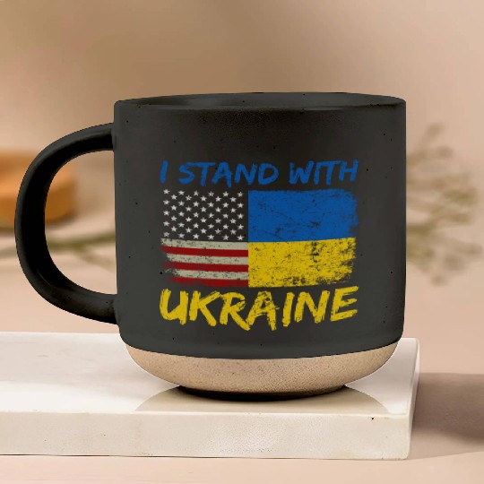 Ukraine Flag Ukrainian Ukraine Pride Pottery Mugs