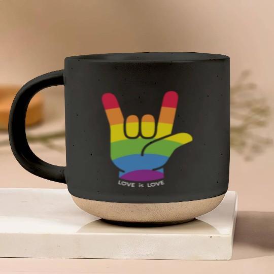 Love is Love Gift Ideas for LGBTQIA+ Pride Month Pottery Mugs