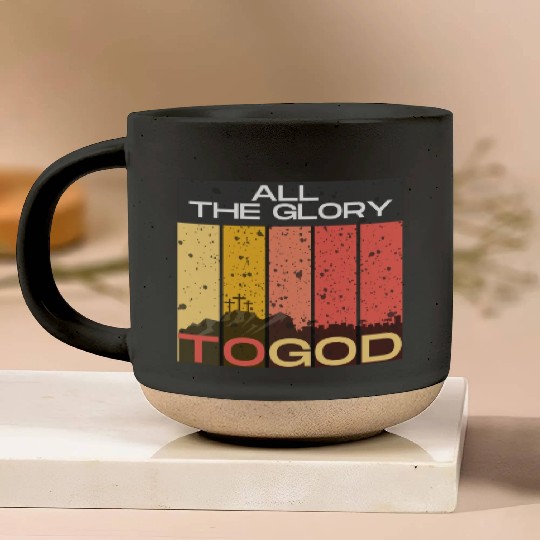 All The Glory to God Pottery Mugs