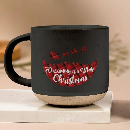 Dreaming of a White Christmas Pottery Mugs