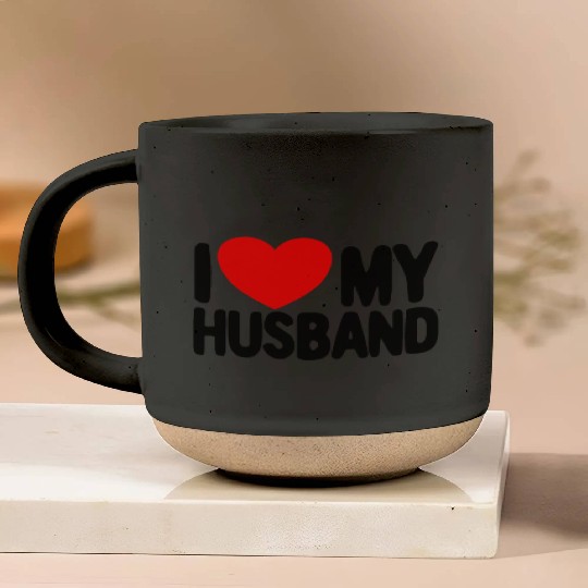 I Love My Husband Red Heart Wife I Love My Husband Pottery Mugs