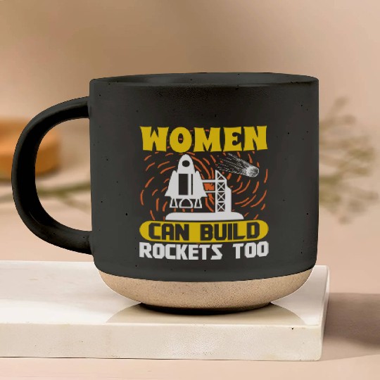 Aerospace engineer women can build rockets too Pottery Mugs