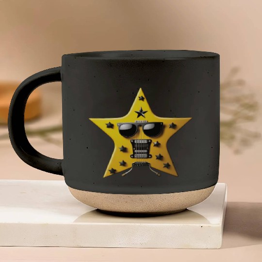 Rock and Roll Royalty The Guitar of a Star Pottery Mugs