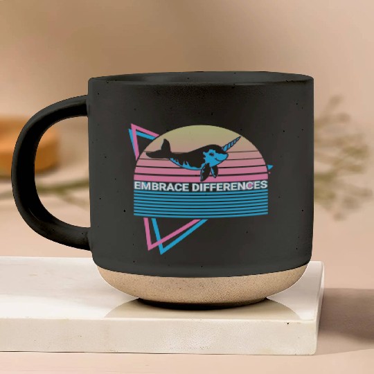 Narwhal Retro Pottery Mugs