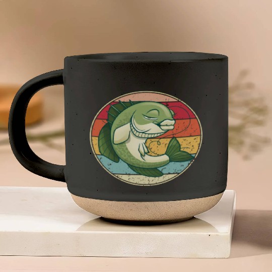 Bass Realistic Largemouth Bass Fishing Bass Pottery Mugs