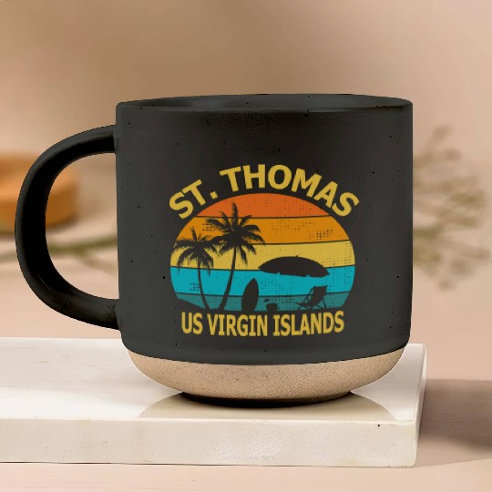 Travel St Thomas Us Virgin Islands Vacation Souven Pottery Mugs