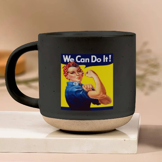 Rosie The Riveter We Can Do It Pottery Mugs