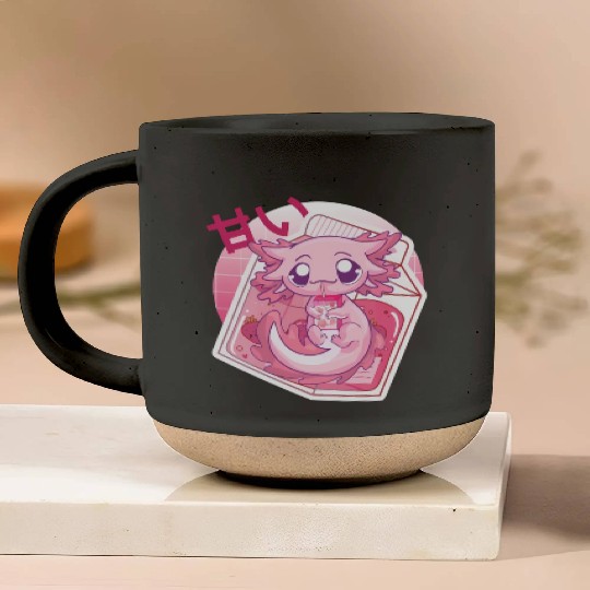 Axolotl Pastel Goth Strawberry Milk Shake Anime Ja Pottery Mugs
