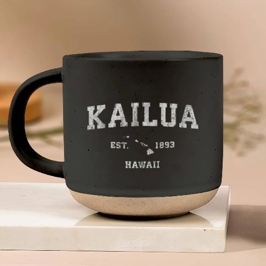 Kailua Hawaii Hi Athletic Sports Pottery Mugs