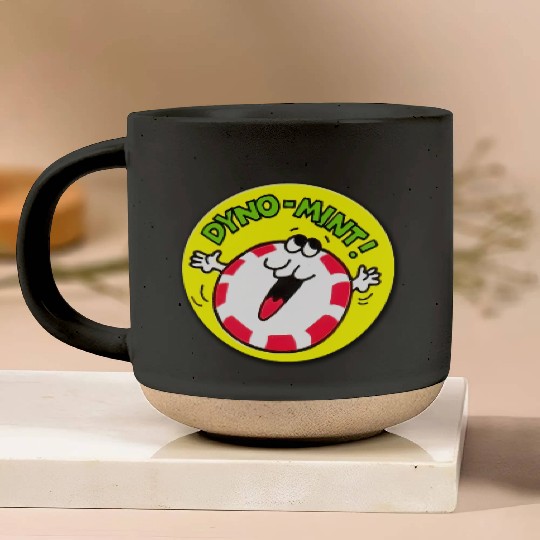 Vintage Scratch And Sniff Sticker Peppermint Dyno- Pottery Mugs
