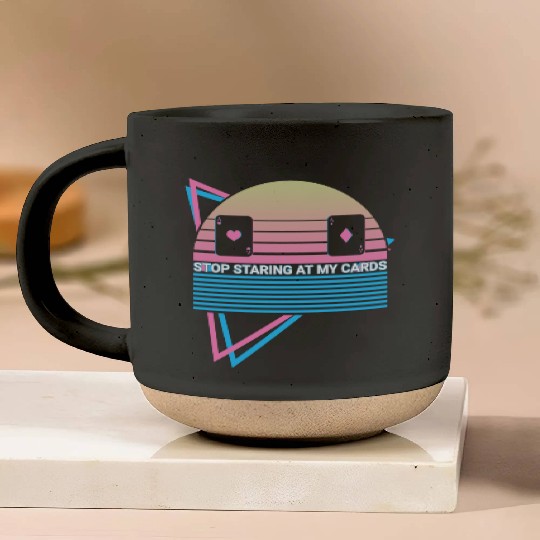 Poker Player Retro Pottery Mugs