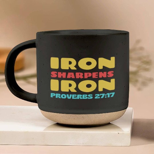 Iron Sharpens Iron nature Pottery Mugs