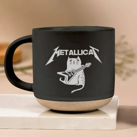 Mettalicat Rock Band Guitar Funny Christmas Pottery Mugs
