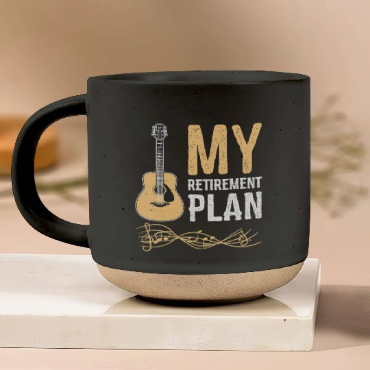 My Retirement Plan Guitar Pottery Mugs