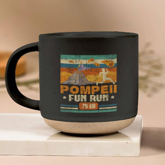 Pompeii Fun Run - Geography Volcanologist Pottery Mugs