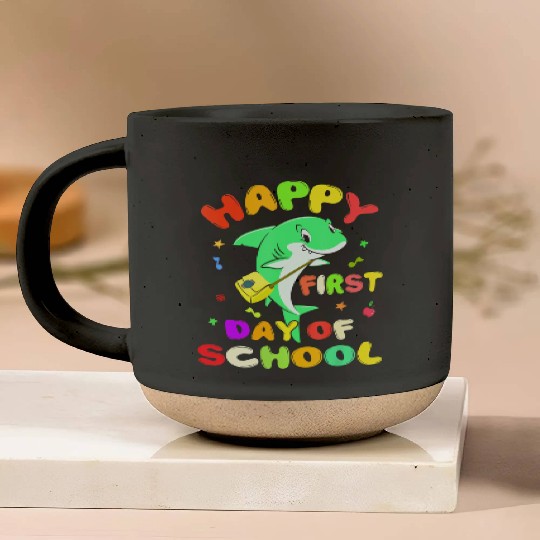Happy First Day Of School Shark Lover Back To Pottery Mugs