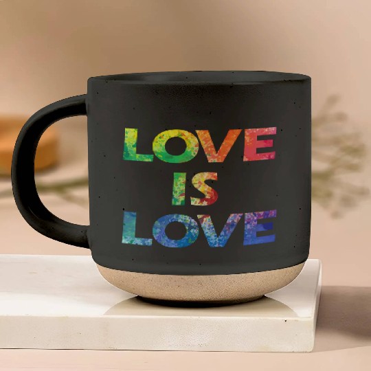 LOVE IS LOVE Pottery Mugs