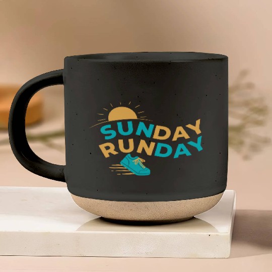 SUNDAY RUNDAY Pottery Mugs