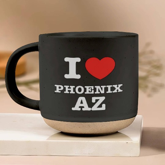 I Heart Phoenix Arizonna Love Pottery Mugs