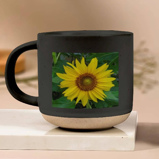 My sunflower Pottery Mugs