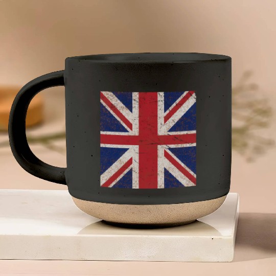 Union Jack Flag Pottery Mugs