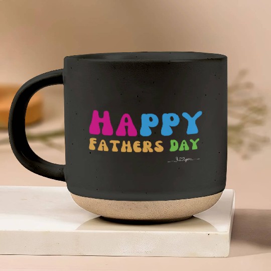 Happy Fathers Day i love you dad Heart Daddy funny Pottery Mugs