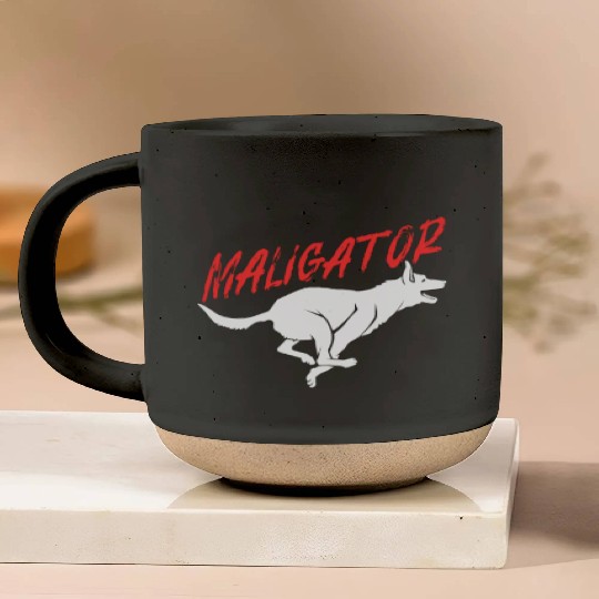 Maligator Belgian Malinois Pottery Mugs