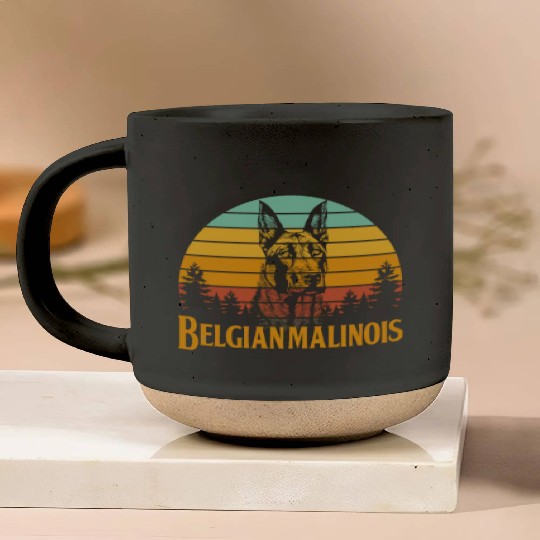 Belgian Malinois Retro Vintage Pottery Mugs