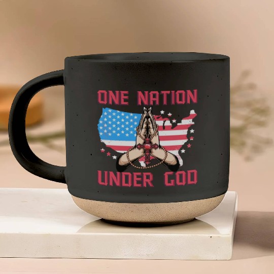 One Nation under God Pottery Mugs