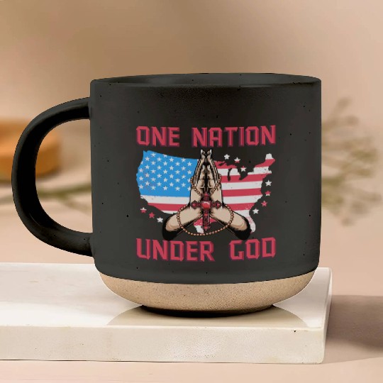 One Nation under God Pottery Mugs