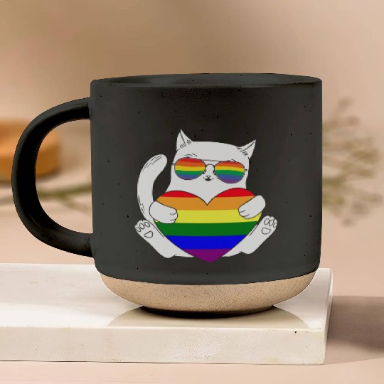 Gay Lesbian Lgbtq Cat Pride Month Csd Lgbt Pottery Mugs