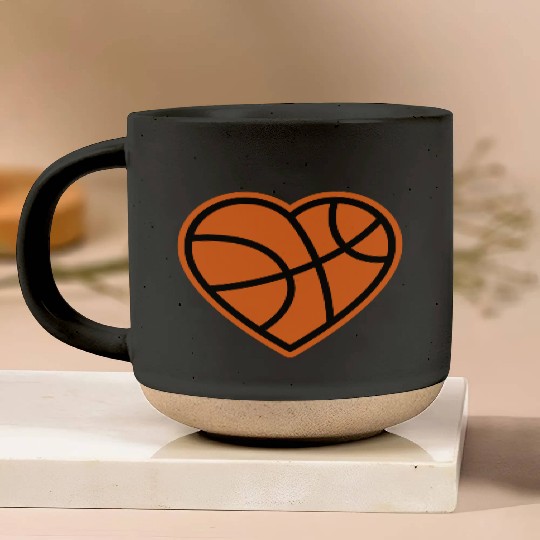 I love Basketball Players Pottery Mugs